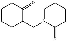 Cyclohexanone,  2-[(2-thioxo-1-piperidinyl)methyl]- 结构式