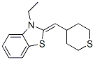 Benzothiazole, 3-ethyl-2,3-dihydro-2-[(tetrahydro-2H-thiopyran-4-yl)methylene]- (9CI) 结构式