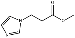 3-咪唑基-1-基丙酸甲酯 结构式