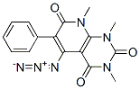 Pyrido[2,3-d]pyrimidine-2,4,7(1H,3H,8H)-trione,  5-azido-1,3,8-trimethyl-6-phenyl- 结构式