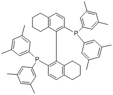 (R)-(+)-2,2'-二(二-3,5-二甲基苯基膦)-5,5',6,6',7,7',8, 结构式