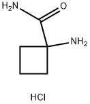 1-AMINOCYCLOBUTANE-1-CARBOXAMIDE HYDROCHLORIDE 结构式