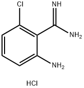 BENZENECARBOXIMIDAMIDE,2-AMINO-6-CHLORO-,HYDROCHLORIDE (1:2) 结构式