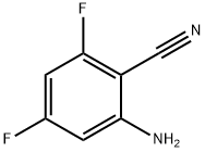 2-氨基-4,6-二氟苯腈 结构式