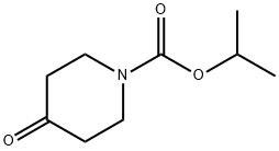 1-异丙氧羰基-4-哌啶酮 结构式