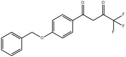 1-(4-(苄基氧基)苯基)-4,4,4-三氟丁烷-1,3-二酮 结构式