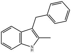 2-甲基-3-苄基-1H-吲哚 结构式