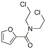 N,N-Bis(2-chloroethyl)-2-furancarboxamide 结构式