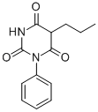 2,4,6(1H,3H,5H)-Pyrimidinetrione, 1-phenyl-5-propyl- 结构式