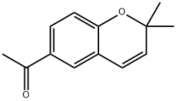 2,2-二甲基-6-乙酰基-2H-1-苯并吡喃 结构式