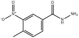 4-甲基-3-硝基-苯甲酰肼 结构式