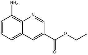 8-氨基喹啉-3-羧酸乙酯 结构式