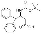 BOC-(R)-3-氨基-4,4-二苯基-丁酸 结构式