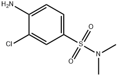 4-氨基-3-氯-N,N-二甲基苯磺酰胺 结构式