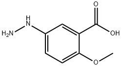 5-HYDRAZINYL-2-METHOXYBENZOIC ACID 结构式