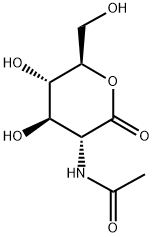 2-乙酰氨基-2-脱氧-3-D葡糖酸-1,5-内酯 结构式