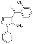 (5-AMINO-1-PHENYL-1H-PYRAZOL-4-YL)(2-CHLOROPHENYL)METHANONE 结构式