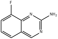 8-氟喹唑啉-2-胺 结构式