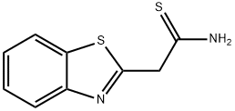 2-(1,3-苯并噻唑-2-基)乙硫代酰胺 结构式