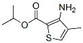 2-Thiophenecarboxylicacid,3-amino-4-methyl-,1-methylethylester(9CI) 结构式