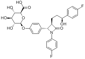 依泽替米贝-β-D-葡糖苷酸 结构式