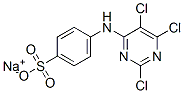4-[(2,5,6-Trichloro-4-pyrimidinyl)amino]benzenesulfonic acid sodium salt 结构式