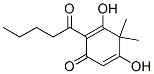 3,5-Dihydroxy-4,4-dimethyl-2-(1-oxopentyl)-2,5-cyclohexadien-1-one 结构式