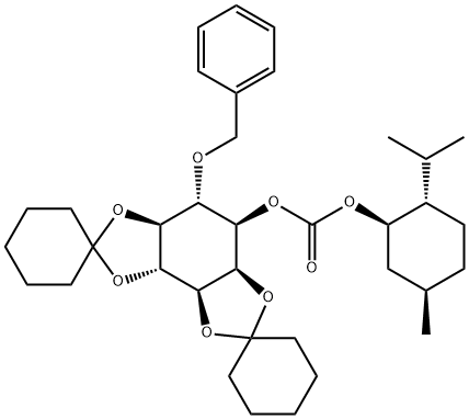 6-O-Benzyl-1-(-)-carboxymenthyl-2,3;4,5-di-O-cyclohexylidene-D-myo-inositol