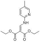 ((5-METHYL-2-PYRIDINYLAMINO)METHYLENE)MALONIC ACID DIETHYL ESTER 结构式