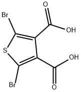 2,5-二溴-噻吩-3,4-二羧酸 结构式