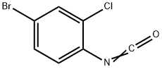 异氰酸4-溴-2-氯苯酯 结构式