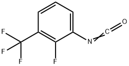 异氰酸2-氟-3-(三氟甲基)苯酯 结构式
