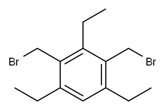 2,4-双-(溴甲基)-1,3,5-三乙基苯 结构式