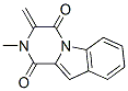 2,3-Dihydro-2-methyl-3-methylenepyrazino[1,2-a]indole-1,4-dione 结构式