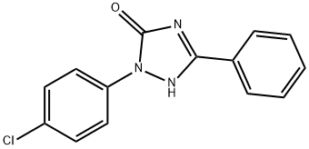 2-(4-Chlorophenyl)-1,2-dihydro-5-phenyl-3H-1,2,4-triazol-3-one 结构式