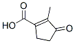 2-methyl-3-oxo-cyclopentene-1-carboxylic acid 结构式