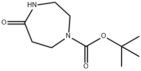 1-Boc-1,4-二氮杂-5-环庚酮 结构式