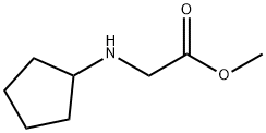 2-(环戊基氨基)乙酸甲酯 结构式