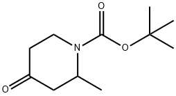 1-叔丁氧羰基-2-甲基-哌啶酮 结构式