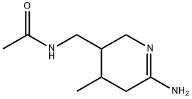 Acetamide,  N-[(6-amino-2,3,4,5-tetrahydro-4-methyl-3-pyridinyl)methyl]- 结构式