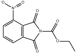 4-硝基-N-碳乙氧基邻苯二甲酰亚胺 结构式