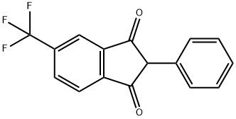 2-Phenyl-5-(trifluoromethyl)-1H-indene-1,3(2H)-dione 结构式