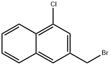 3-(溴甲基)-1-氯代萘 结构式