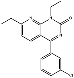 4-(3-CHLOROPHENYL)-1,7-DIETHYLPYRIDO[2,3-D]PYRIMIDIN-2(1H)-ONE 结构式