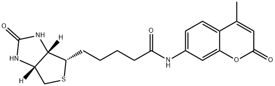 N-D-生物素-7-氨基-4-甲基香豆素 结构式