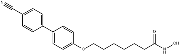7-[(4'-氰基[1,1'-联苯]-4-基)氧基]-N-羟基-庚酰胺 结构式