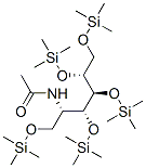 2-(Acetylamino)-1-O,3-O,4-O,5-O,6-O-pentakis(trimethylsilyl)-2-deoxy-D-glucitol 结构式