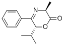 (3S,6R)-6-Isopropyl-3-methyl-5-phenyl-3,6-dihydro-2H-1,4-oxazin-2-one 结构式