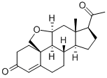 11,19-oxidoprogesterone 结构式