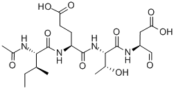 乙酰基-异亮氨酰-谷氨酰-苏氨酰-天冬氨醛 结构式